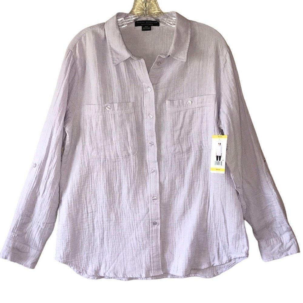NEW Sanctuary Light Lavender Button Down